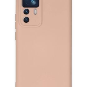 Xiaomi Mi 12T Pro Kılıf Nano içi Kadife Silikon - Pudra-(5796)