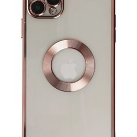 iPhone 11 Pro Kılıf Slot Silikon - Rose Gold-(5796)