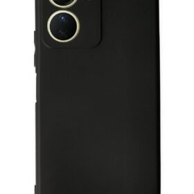 Vivo Y16 Kılıf First Silikon - Siyah-(5796)
