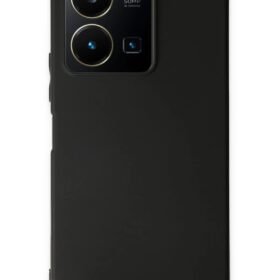 Vivo Y35 Kılıf First Silikon - Siyah-(5796)