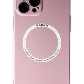 iPhone 12 Pro Kılıf Jack Magneticsafe Lens Silikon - Rose Gold-(5796)