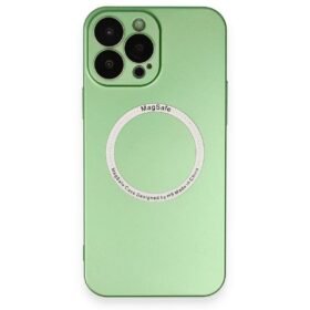 iPhone 13 Pro Kılıf Jack Magneticsafe Lens Silikon - Yeşil-(5796)