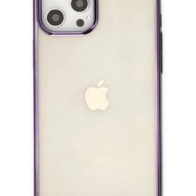 iPhone 12 Pro Max Kılıf Element Silikon - Mor-(5796)