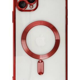 iPhone 11 Pro Max Kılıf Kross Magneticsafe Kapak - Kırmızı-(5796)