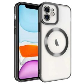 iPhone 12 Kılıf Kross Magneticsafe Kapak - Siyah-(5796)