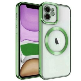 iPhone 12 Kılıf Kross Magneticsafe Kapak - Koyu Yeşil-(5796)
