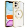 iPhone 12 Kılıf Kross Magneticsafe Kapak - Gold-(5796)