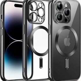 iPhone 12 Pro Kılıf Kross Magneticsafe Kapak - Siyah-(5796)