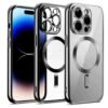 iPhone 12 Pro Kılıf Kross Magneticsafe Kapak - Gümüş-(5796)