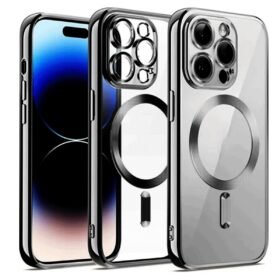 iPhone 12 Pro Kılıf Kross Magneticsafe Kapak - Gümüş-(5796)