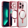 iPhone 12 Pro Kılıf Kross Magneticsafe Kapak - Kırmızı-(5796)