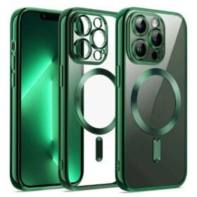 iPhone 12 Pro Kılıf Kross Magneticsafe Kapak - Koyu Yeşil-(5796)