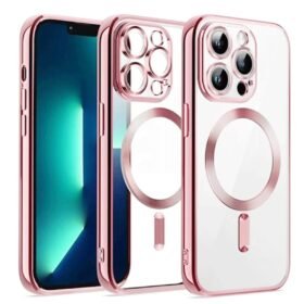 iPhone 12 Pro Kılıf Kross Magneticsafe Kapak - Rose-(5796)