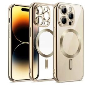 iPhone 12 Pro Kılıf Kross Magneticsafe Kapak - Gold-(5796)