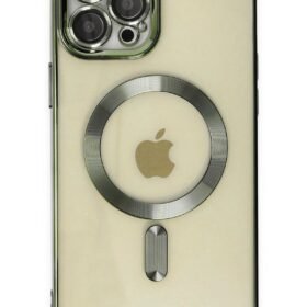 iPhone 12 Pro Max Kılıf Kross Magneticsafe Kapak - Koyu Yeşil-(5796)
