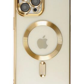 iPhone 12 Pro Max Kılıf Kross Magneticsafe Kapak - Gold-(5796)