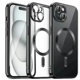 iPhone 13 Kılıf Kross Magneticsafe Kapak - Siyah-(5796)