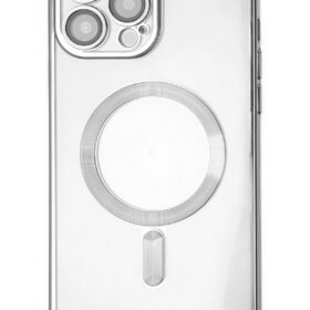 iPhone 13 Pro Kılıf Kross Magneticsafe Kapak - Gümüş-(5796)