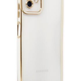 Samsung Galaxy A04 Kılıf Liva Lens Silikon - Beyaz-(5796)