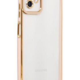 Samsung Galaxy A04 Kılıf Liva Lens Silikon - Rose-(5796)