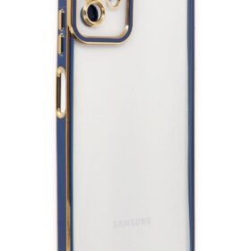 Samsung Galaxy A04 Kılıf Liva Lens Silikon - Mavi-(5796)