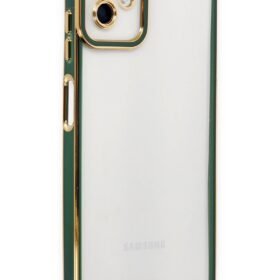 Samsung Galaxy A04 Kılıf Liva Lens Silikon - Yeşil-(5796)