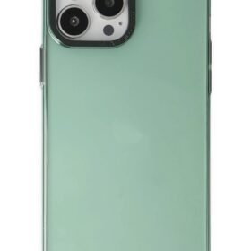 iPhone 14 Pro Kılıf Anka PC Sert Metal Kapak - Yeşil-(5796)