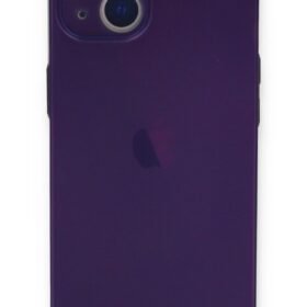 iPhone 14 Plus Kılıf PP Ultra İnce Kapak - Mor-(5796)