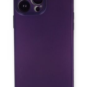 iPhone 14 Pro Kılıf PP Ultra İnce Kapak - Mor-(5796)