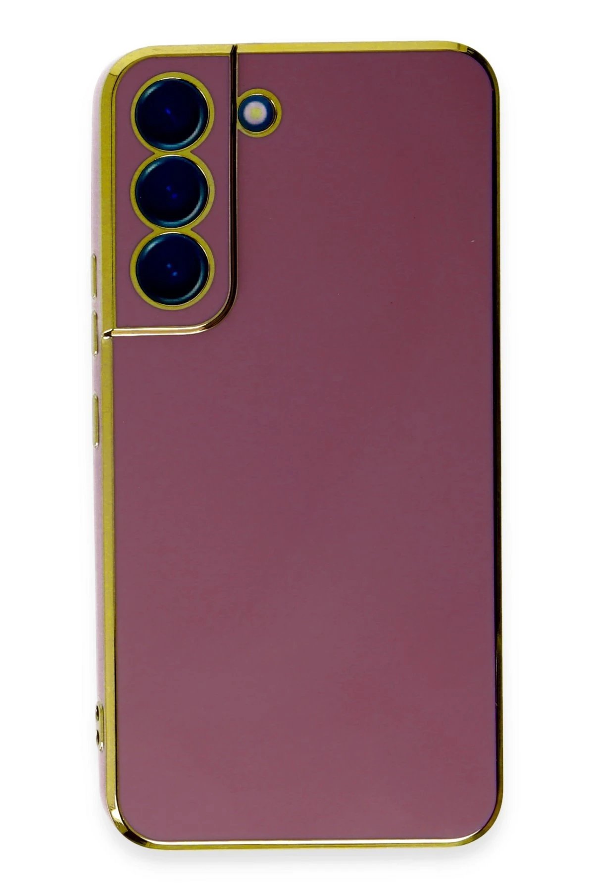 Samsung Galaxy S21 Kılıf Volet Silikon - Kırmızı-(5796)