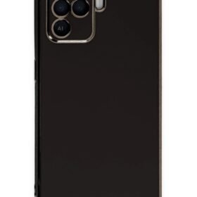 Oppo Reno 5 Lite Kılıf Volet Silikon - Siyah-(5796)