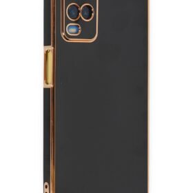 Oppo A54 4G Kılıf Volet Silikon - Siyah-(5796)