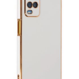 Oppo A54 4G Kılıf Volet Silikon - Beyaz-(5796)