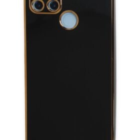 Realme C25Y Kılıf Volet Silikon - Siyah-(5796)