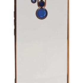 Huawei Mate 20 Lite Kılıf Volet Silikon - Beyaz-(5796)