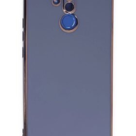 Huawei Mate 20 Lite Kılıf Volet Silikon - Mavi-(5796)