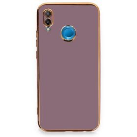Huawei P20 Lite Kılıf Volet Silikon - Mor-(5796)