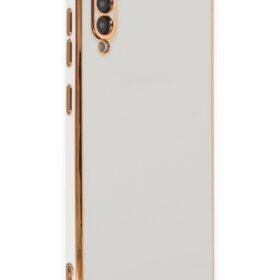 Samsung Galaxy A50 Kılıf Volet Silikon - Beyaz-(5796)
