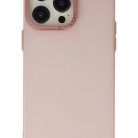 iPhone 13 Pro Max Kılıf Modos Metal Kapak - Pembe-(5796)