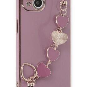iPhone 14 Plus Kılıf Esila Silikon - Mor-(5796)