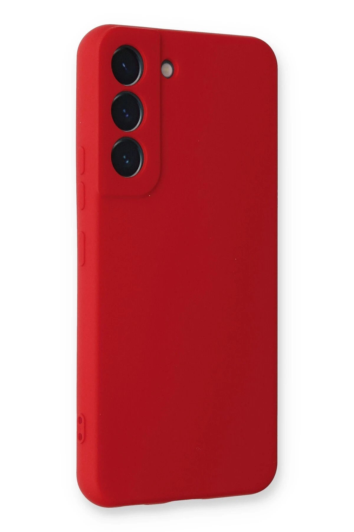 Samsung Galaxy S23 Kılıf Nano içi Kadife Silikon - Kırmızı-(5796) - Görsel 2