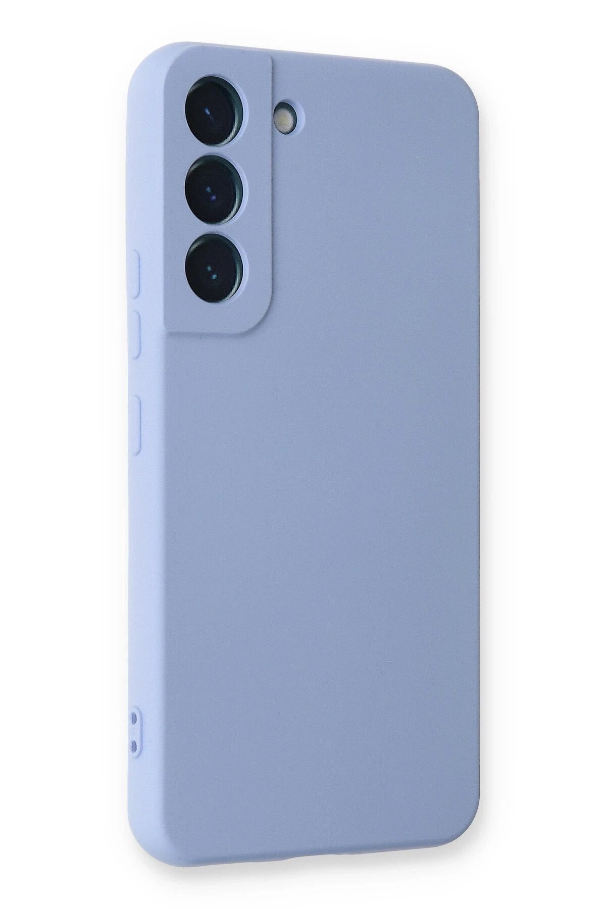 Samsung Galaxy S23 Kılıf Nano içi Kadife Silikon - Lila-(5796) - Görsel 2