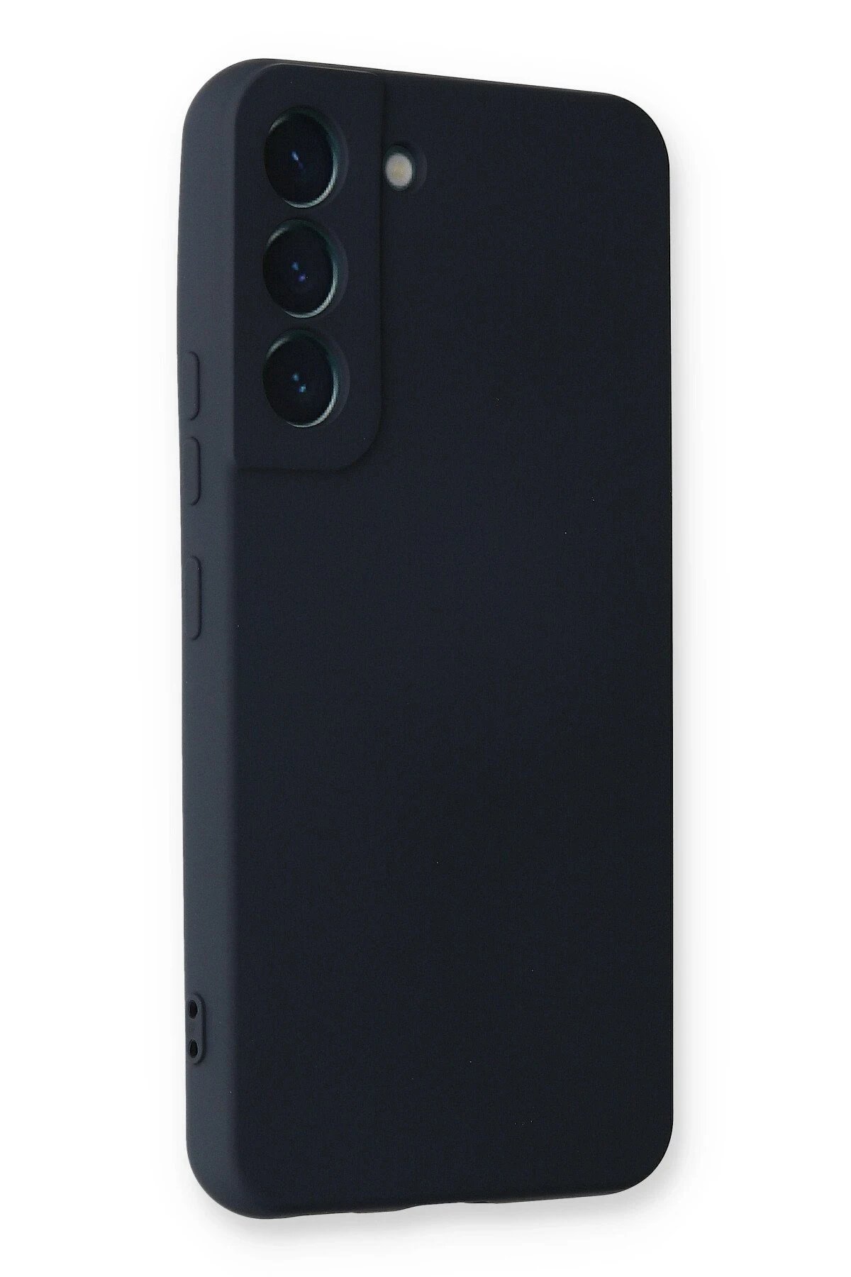 Samsung Galaxy S23 Kılıf Nano içi Kadife Silikon - Lacivert-(5796) - Görsel 2