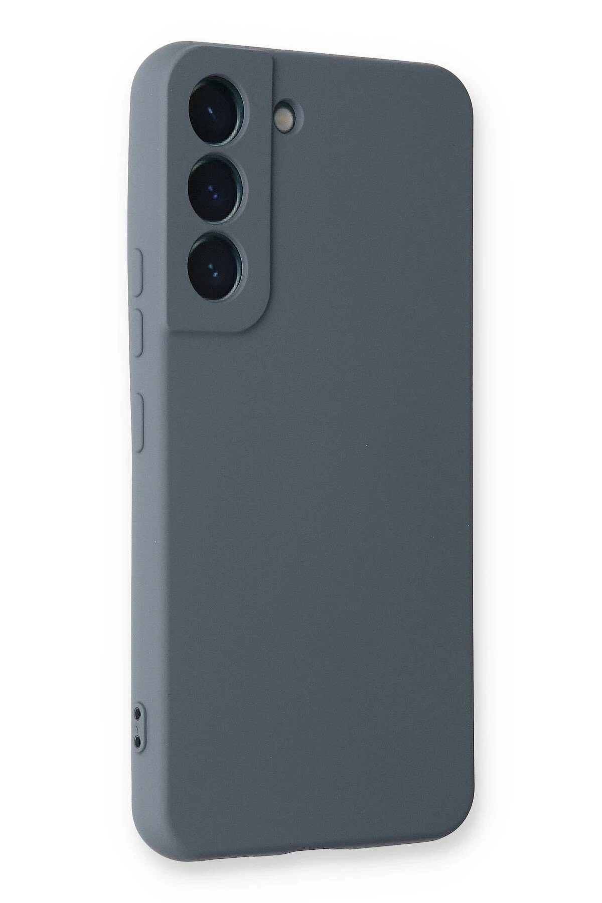 Samsung Galaxy S23 Kılıf Nano içi Kadife Silikon - Gri-(5796) - Görsel 2