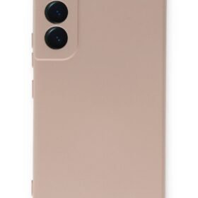 Samsung Galaxy S23 Kılıf Nano içi Kadife Silikon - Pudra-(5796)