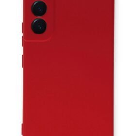 Samsung Galaxy S23 Plus Kılıf Nano içi Kadife Silikon - Kırmızı-(5796)
