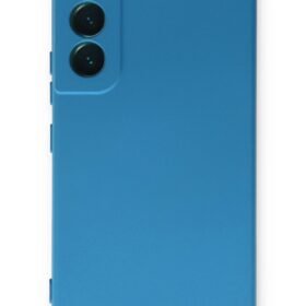 Samsung Galaxy S23 Plus Kılıf Nano içi Kadife Silikon - Mavi-(5796)