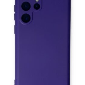 Samsung Galaxy S23 Ultra Kılıf Nano içi Kadife Silikon - Mor-(5796)