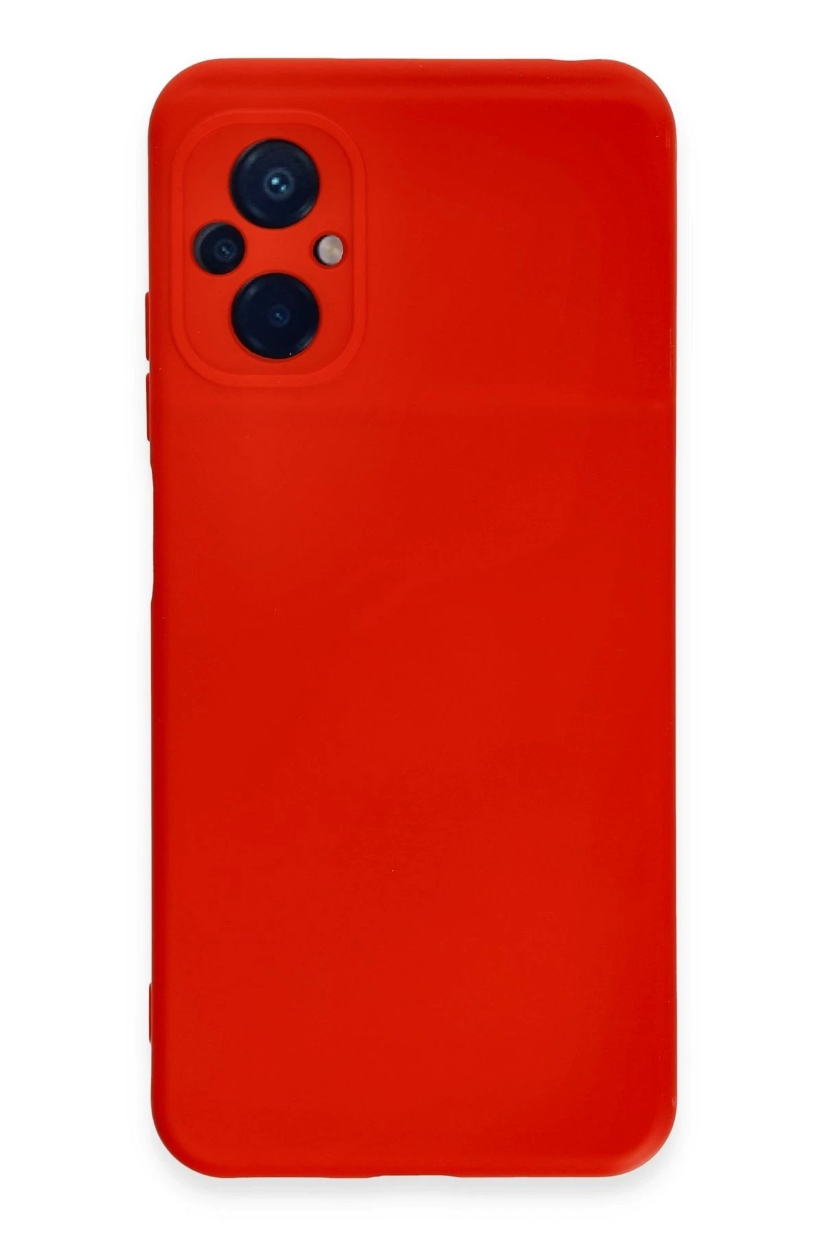 Xiaomi Poco M5 Kılıf Nano içi Kadife Silikon - Kırmızı-(5796)