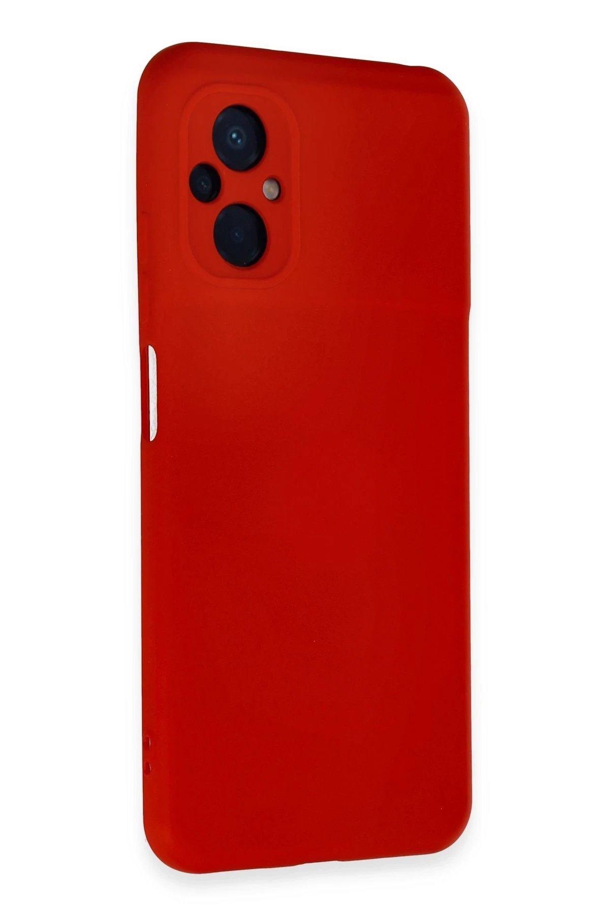 Xiaomi Poco M5 Kılıf Nano içi Kadife Silikon - Kırmızı-(5796) - Görsel 2